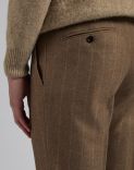 Special Line suit in natural-colour cashmere 5