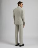 Feeling line suit in cream-coloured light-flannel cashmere 3