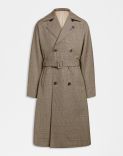 Attitude double-breasted wool trench coat with waist belt 1