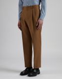 Pantalone nocciola in lana mohair 2