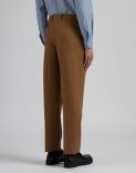 Hazelnut mohair wool trousers 4