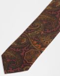 Pure silk and wool tie with printed pattern  2