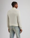 White turtleneck in merino wool, silk and cashmere 4