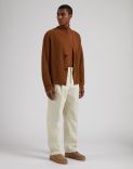 Hazelnut turtleneck in merino wool, silk and cashmere 3