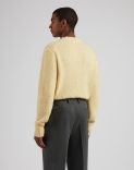 Yellow long-sleeve crew-neck sweater 4