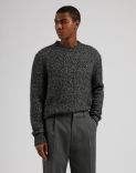 Grey long-sleeve crew-neck sweater 2