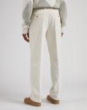 Feeling trousers in cream-coloured 500-line velvet 5