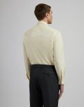 Yellow compact cotton poplin shirt  4