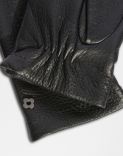 Black deerskin gloves with a cashmere lining 2