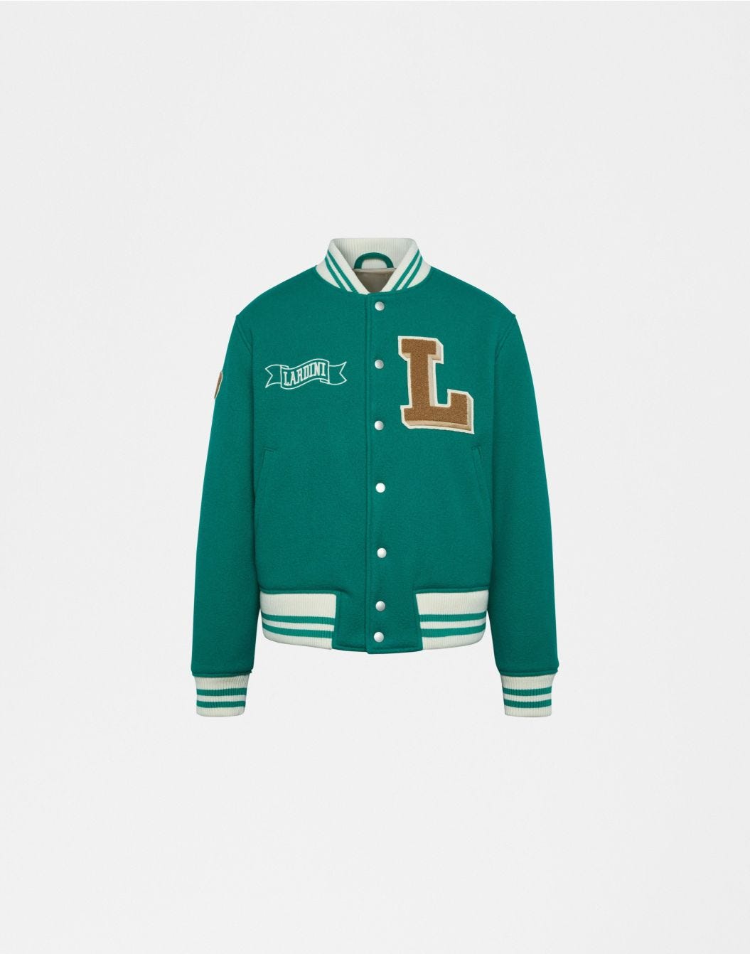 Green Terzini for Lardini short Varsity jacket | Lardini