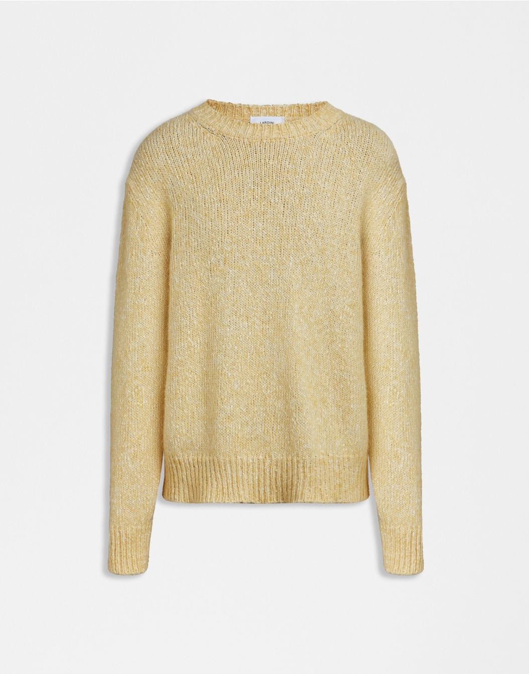 Yellow long-sleeve crew-neck sweater