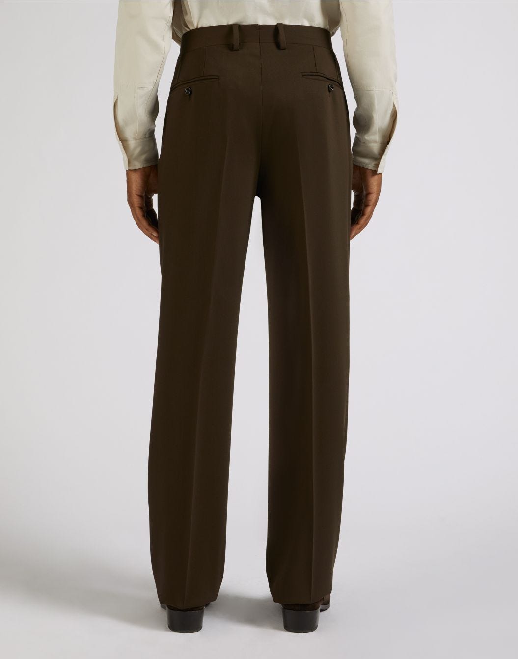 Pantalone Attitude marrone in lana