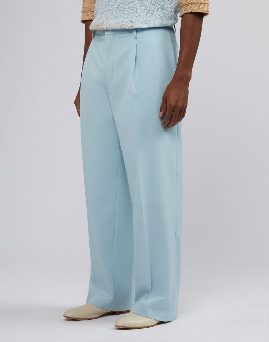 CASABLANCA, Sky blue Women's Casual Pants