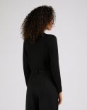 Black long-sleeved knit crew-neck 4