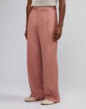 Pink viscose comfort trousers 2