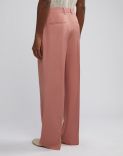 Pink viscose comfort trousers 4