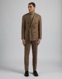 Special Line suit in natural-colour cashmere 2