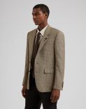 Attitude single-breasted jacket in wool with glen plaid pattern 2