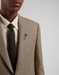 Attitude single-breasted jacket in wool with glen plaid pattern 5