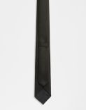 Black silk jacquard tie 3