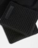 Black merino wool and cashmere gloves 2