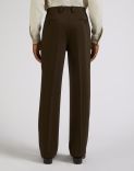 Pantalon Attitude marron en laine  5