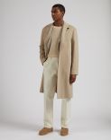 Cream-coloured cotton twill Feeling trousers 3