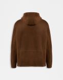 Hazelnut merino sheepskin hooded jacket 2