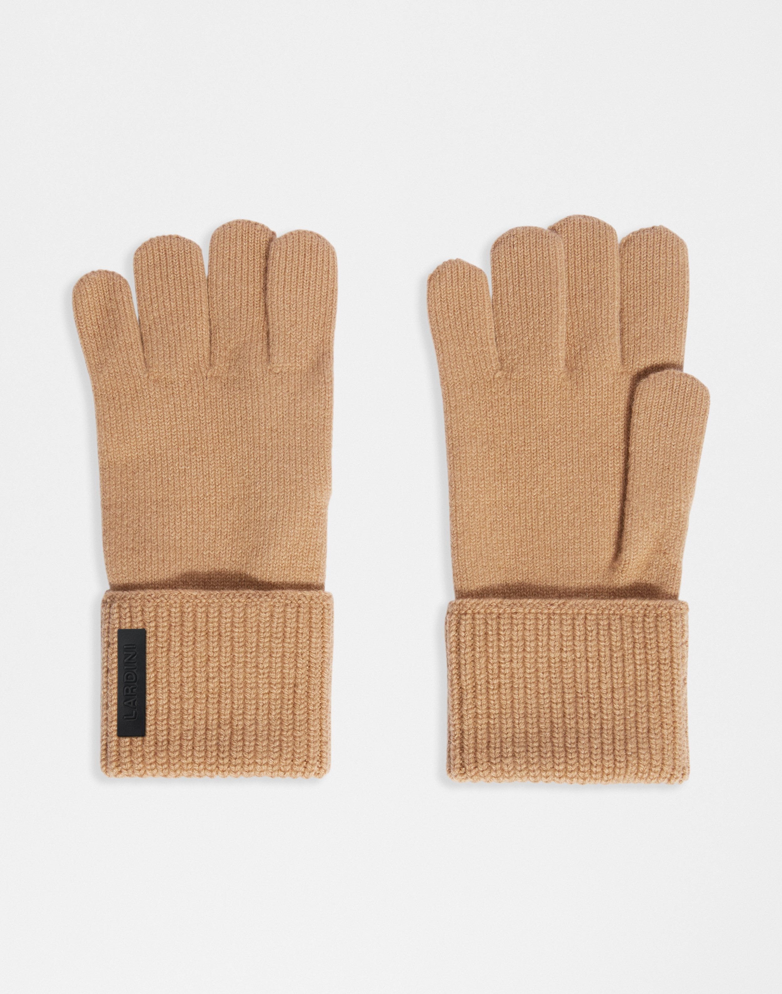 Gants en laine mérinos et cachemire couleur beige